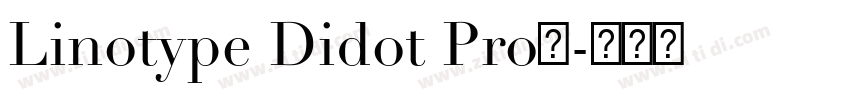 Linotype Didot Pro下字体转换